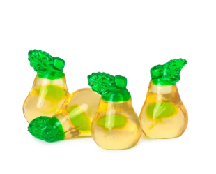 Clever Candy 3D Gummy Filled Fruit Pears 2.2lb Bulk